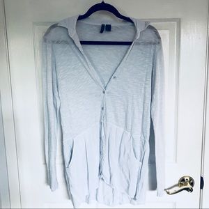 Pastel Blue Cotton Button Up